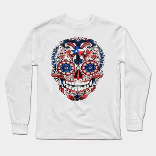 Texas Sugar Skull Long Sleeve T-Shirt